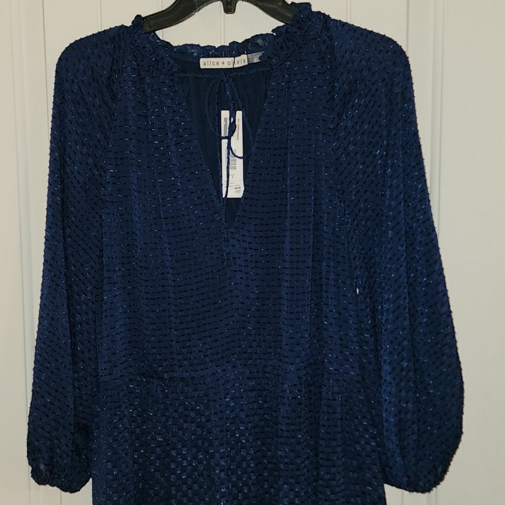 Alice and Olivia Navy Dress - Picture 7 of 8